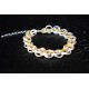 Bracelet chaine maille en anneaux de 3 couleurs pour homme ou femme