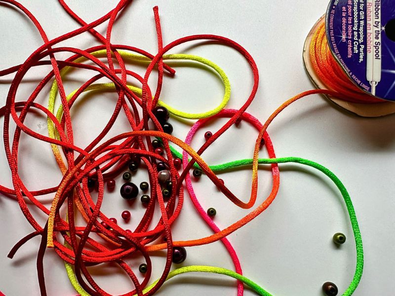 matériaux pour technique de noeuds chinois